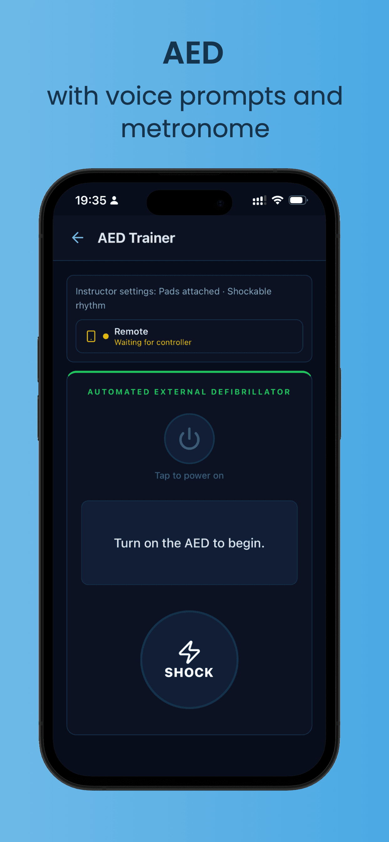 Voice-guided AED